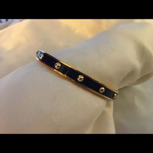 Coach navy and gold bangle